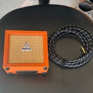 Orange Mini Amp with Cable